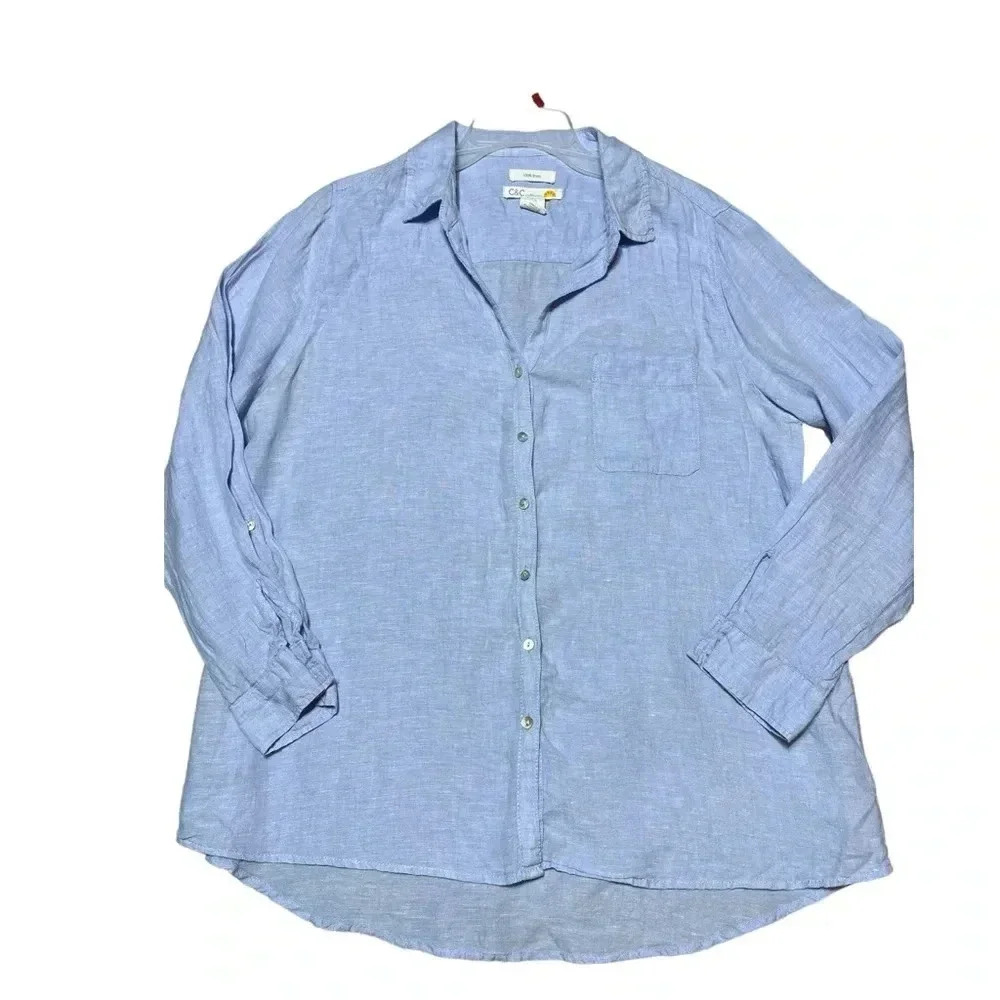 C&C California Light Blue Button Down Shirt